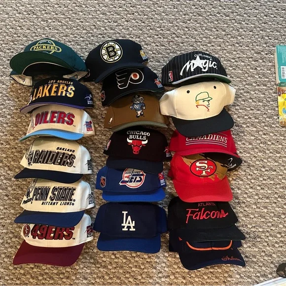 Assorted Sports Team Caps Collection - Picture 2 of 2